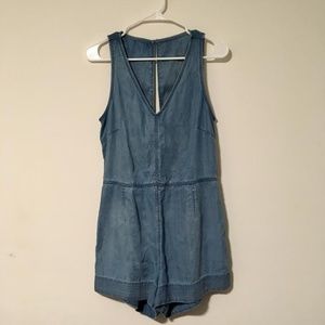 Rag & Bone Jean Mojave Romper Indigo